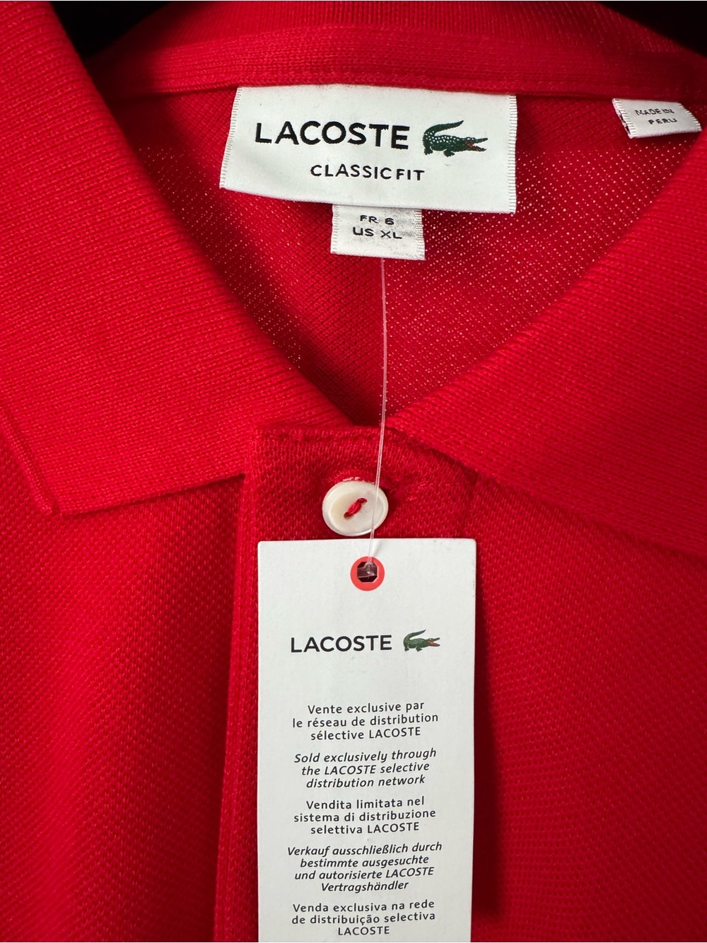 New with tags authentic Lacoste Classic Fit Long Sleeve Polo Shirt - Picture 8 of 16